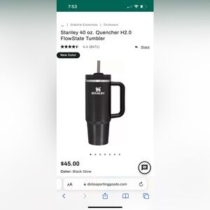 Black Stanley 40oz NIB